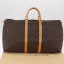 LOUIS VUITTON Monogram Keepall 55 Boston Bag M41424 LV Auth ep16564V-25