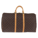 LOUIS VUITTON Monogram Keepall 55 Boston Bag M41424 LV Auth ep16564V-3