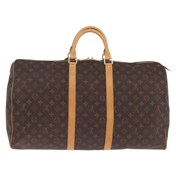 LOUIS VUITTON Monogram Keepall 55 Boston Bag M41424 LV Auth ep16564V