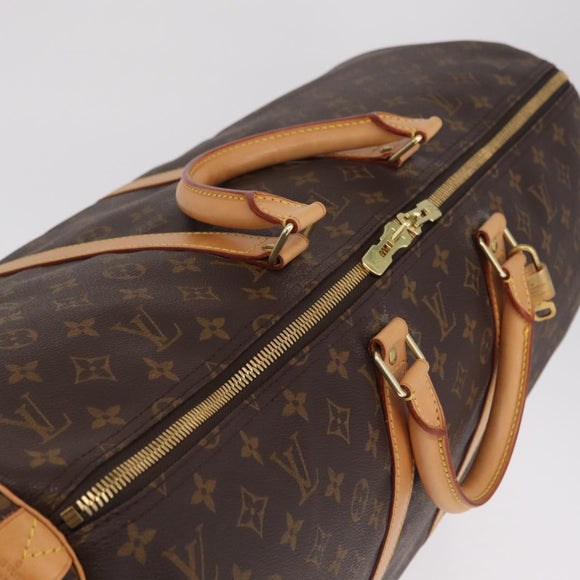 LOUIS VUITTON Monogram Keepall 55 Boston Bag M41424 LV Auth ep16564V