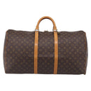 LOUIS VUITTON Monogram Keepall 60 Boston Bag M41422 LV Auth ep16565V-2
