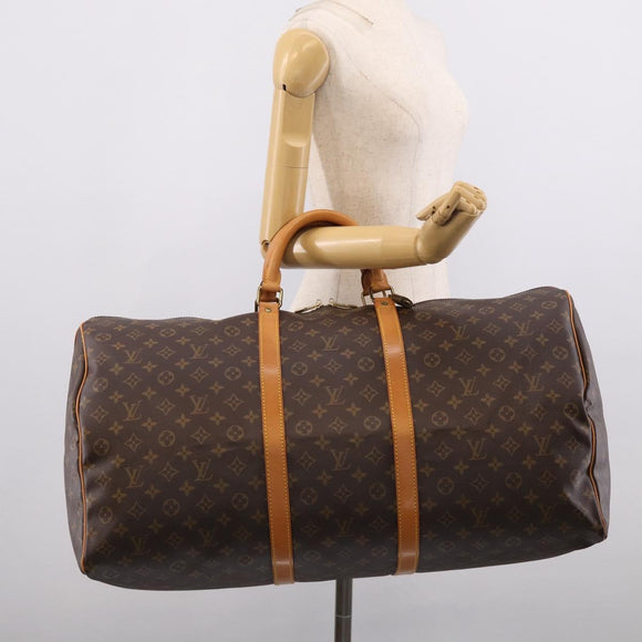 LOUIS VUITTON Monogram Keepall 60 Boston Bag M41422 LV Auth ep16565V