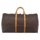 LOUIS VUITTON Monogram Keepall 60 Boston Bag M41422 LV Auth ep16565V-3