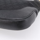 GUCCI GG Canvas Jackie Shoulder Bag Black Gold Tone 130779 Auth ep16572V-12