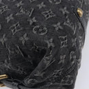 LOUIS VUITTON Monogram Denim Neo Cabby MM Hand Bag Black M95351 LV Auth ep16576A-16