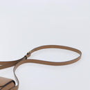 CELINE Triomphe Shoulder Bag Leather Beige Gold Tone Auth ep16591M-8