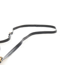 Miu Miu Matelasse Shoulder Bag Leather Black Gold Tone Auth ep16599V-12