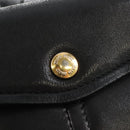 Miu Miu Matelasse Shoulder Bag Leather Black Gold Tone Auth ep16599V-18