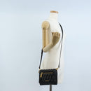 Miu Miu Matelasse Shoulder Bag Leather Black Gold Tone Auth ep16599V-31