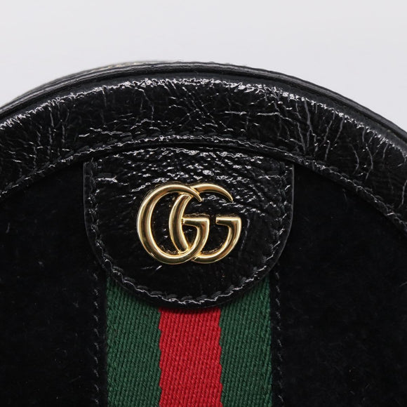GUCCI Ophdia GG Web Sherry Line Chain Shoulder Bag Suede 550618 Auth ep16605V