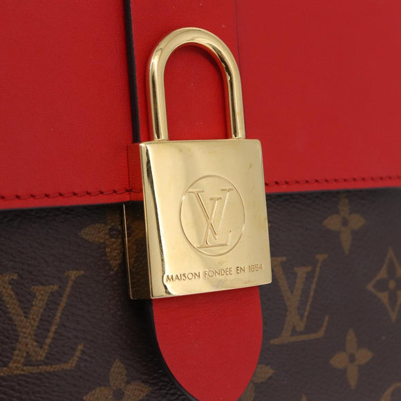 LOUIS VUITTON Monogram Rocky BB Hand Bag Red M44322 LV Auth ep16611M
