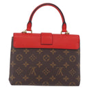 LOUIS VUITTON Monogram Rocky BB Hand Bag Red M44322 LV Auth ep16611M-3
