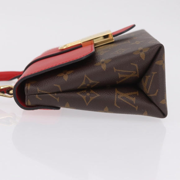 LOUIS VUITTON Monogram Rocky BB Hand Bag Red M44322 LV Auth ep16611M