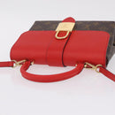 LOUIS VUITTON Monogram Rocky BB Hand Bag Red M44322 LV Auth ep16611M-6