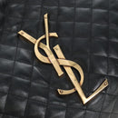 Saint Laurent Ikar Maxi Shopping Tote Bag Lamb Skin Black 698651 Auth ep16616SAM-14