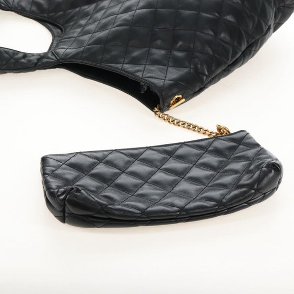 Saint Laurent Ikar Maxi Shopping Tote Bag Lamb Skin Black 698651 Auth ep16616SAM