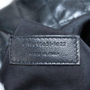 Saint Laurent Ikar Maxi Shopping Tote Bag Lamb Skin Black 698651 Auth ep16616SAM-28