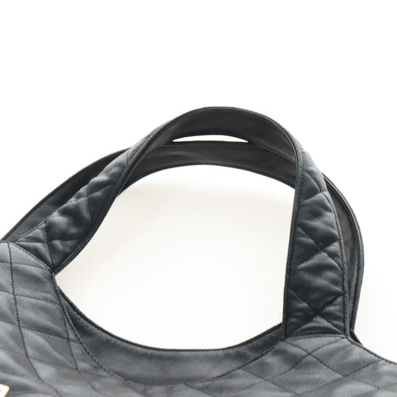 Saint Laurent Ikar Maxi Shopping Tote Bag Lamb Skin Black 698651 Auth ep16616SAM