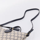 GUCCI GG Supreme Hand Bag PVC 2way Navy Gold Tone 429147 Auth ep16618V-14