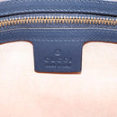 GUCCI GG Supreme Hand Bag PVC 2way Navy Gold Tone 429147 Auth ep16618V-19
