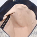 GUCCI GG Supreme Hand Bag PVC 2way Navy Gold Tone 429147 Auth ep16618V-20