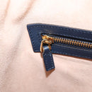 GUCCI GG Supreme Hand Bag PVC 2way Navy Gold Tone 429147 Auth ep16618V-22