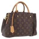 LOUIS VUITTON Monogram Montaigne BB Hand Bag 2way M41055 LV Auth ep16626V-1