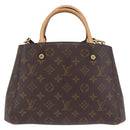 LOUIS VUITTON Monogram Montaigne BB Hand Bag 2way M41055 LV Auth ep16626V-3