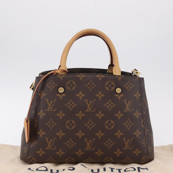 LOUIS VUITTON Monogram Montaigne BB Hand Bag 2way M41055 LV Auth ep16626V