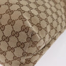 GUCCI GG Canvas Web Sherry Line Shoulder Bag Beige Silver 189751 Auth ep16629V-13