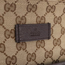 GUCCI GG Canvas Web Sherry Line Shoulder Bag Beige Silver 189751 Auth ep16629V-16