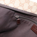 GUCCI GG Canvas Web Sherry Line Shoulder Bag Beige Silver 189751 Auth ep16629V-23