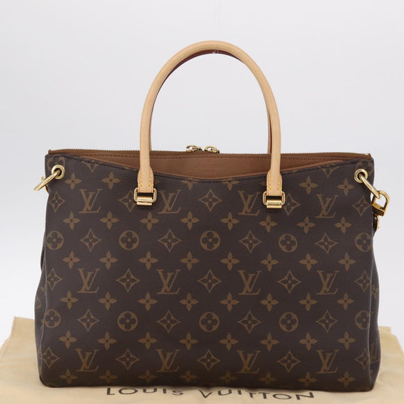 LOUIS VUITTON Monogram Pallas MM Hand Bag M40907 LV Auth ep16632M