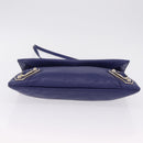 Balenciaga Classic Envelope Shoulder Bag Leather Blue 319376 Auth ep16636M-5