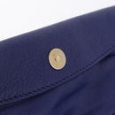 Balenciaga Classic Envelope Shoulder Bag Leather Blue 319376 Auth ep16636M-22