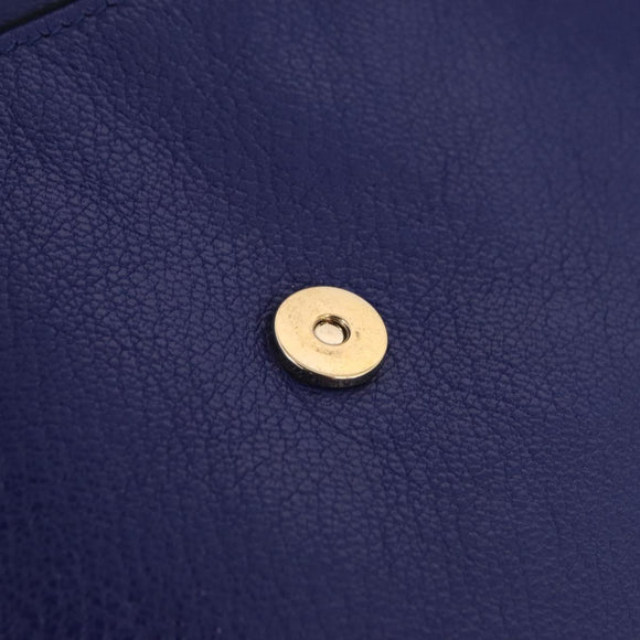 Balenciaga Classic Envelope Shoulder Bag Leather Blue 319376 Auth ep16636M