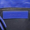 Balenciaga Classic Envelope Shoulder Bag Leather Blue 319376 Auth ep16636M-24