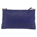 Balenciaga Classic Envelope Shoulder Bag Leather Blue 319376 Auth ep16636M-2