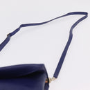 Balenciaga Classic Envelope Shoulder Bag Leather Blue 319376 Auth ep16636M-14