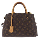 LOUIS VUITTON Monogram Montaigne BB Hand Bag 2way M41055 LV Auth ep16643V-2