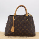 LOUIS VUITTON Monogram Montaigne BB Hand Bag 2way M41055 LV Auth ep16643V-36