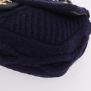 CHANEL Chain Shoulder Bag Knit Purple Gold Tone Paris-Hamburg Auth ep16644SAM-12