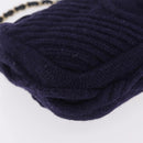 CHANEL Chain Shoulder Bag Knit Purple Gold Tone Paris-Hamburg Auth ep16644SAM-13