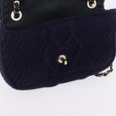 CHANEL Chain Shoulder Bag Knit Purple Gold Tone Paris-Hamburg Auth ep16644SAM-19