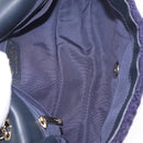 CHANEL Chain Shoulder Bag Knit Purple Gold Tone Paris-Hamburg Auth ep16644SAM-23