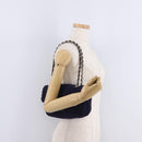 CHANEL Chain Shoulder Bag Knit Purple Gold Tone Paris-Hamburg Auth ep16644SAM-30