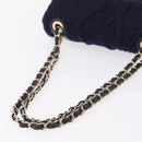 CHANEL Chain Shoulder Bag Knit Purple Gold Tone Paris-Hamburg Auth ep16644SAM-7