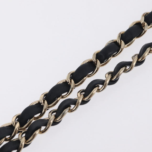 CHANEL Chain Shoulder Bag Knit Purple Gold Tone Paris-Hamburg Auth ep16644SAM