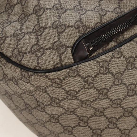 GUCCI GG Supreme Backpack PVC Beige Silver 223705 Auth ep16647V