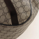 GUCCI GG Supreme Backpack PVC Beige Silver 223705 Auth ep16647V-17
